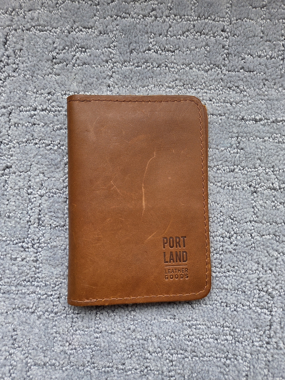 OG Portland Leather Honey Leather Passport Cover